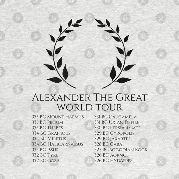 Ancient Greek History - Alexander The Great World Tour by Styr Designs